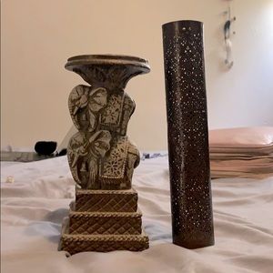 Incent holder and candle holder